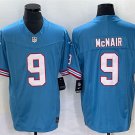 men's & kids Tennessee Titans 9 Steve McNair Jersey Oilers Blue F.U.S.E Throwback Limited Football