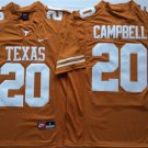 men's & youth Texas Longhorns 20 Earl Campbell Jersey Orange College Limited Football Retired