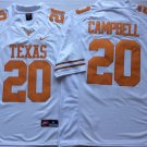 men's & youth Texas Longhorns 20 Earl Campbell Jersey White College Limited Football Retired
