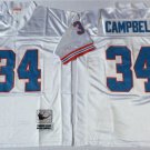 men's & youth Tennessee Oiler 34 Earl Campbell Jersey White Throwback Mesh M&N Football Retired