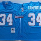 men's & youth Tennessee Oiler 34 Earl Campbell Jersey Blue Throwback Mesh M&N Football Retired
