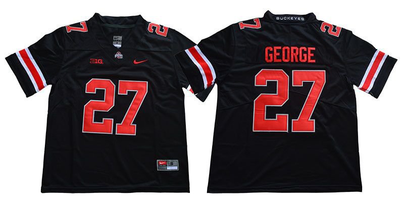 men's & youth Ohio State Buckeyes 27 Eddie George Jersey Black FUSE College Limited Football Retired