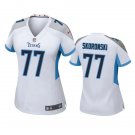women's Tennessee Titans 77 Peter Skoronski Jersey White F.U.S.E Limited Football Player Team Game