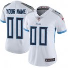 women's Tennessee Titans 00 Custom name number Jersey White Limited Football Player Team Game