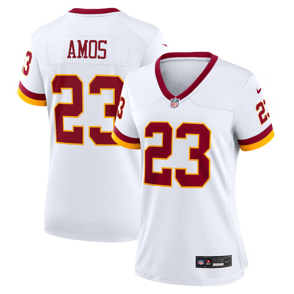 women's Washington Commanders 23 Trey Amos Jersey White F.U.S.E Limited Football Player Team Game
