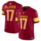 men's & kids Washington Commanders 17 Terry McLaurin Jersey Burgundy C Patch F.U.S.E Football Game