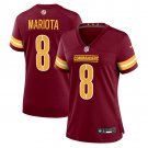 women's Washington Commanders 8 Marcus Mariota Jersey Burgundy FUSE Limited Football Player Game
