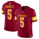 men's & kids Washington Commanders 5 Jayden Daniels Jersey Burgundy F.U.S.E Limited Football Game
