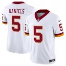 men's & kids Washington Commanders 5 Jayden Daniels Jersey Alternate White F.U.S.E Football Game