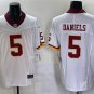 men's & kids Washington Commanders 5 Jayden Daniels Jersey Alternate White F.U.S.E Football Game