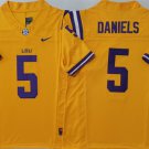 men's & youth LSU Tigers 5 Jayden Daniels Jersey Yellow F.U.S.E College Limited Football Player Game