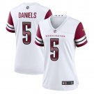 women's Washington Commanders 5 Jayden Daniels Jersey White F.U.S.E Limited Football Player Game
