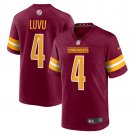 men's & kids Washington Commanders 4 Frankie Luvu Jersey Burgundy F.U.S.E Limited Football Game
