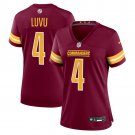 women's Washington Commanders 4 Frankie Luvu Jersey Burgundy F.U.S.E Limited Football Player Game