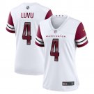 women's Washington Commanders 4 Frankie Luvu Jersey White F.U.S.E Limited Football Player Game