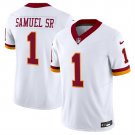 men's & kids Washington Commanders 1 Deebo Samuel Sr Jersey Alternate White F.U.S.E Football Game
