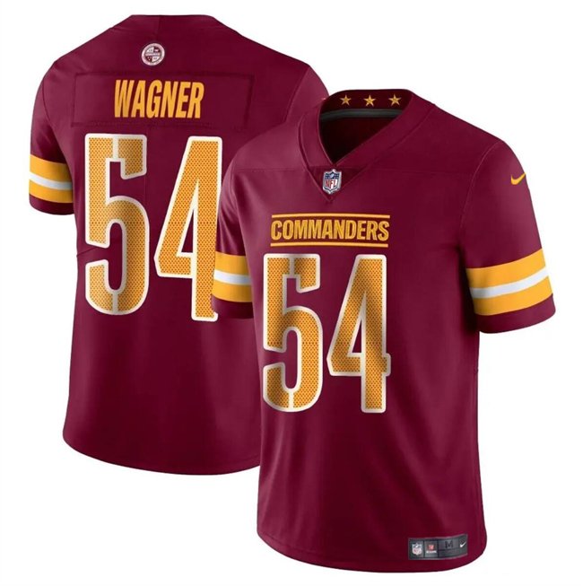 men's & kids Washington Commanders 54 Bobby Wagner Jersey Burgundy F.U.S.E Limited Football Game