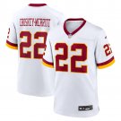 men's & kids Washington Commanders 22 Jacory Croskey-Merritt Jersey Alternate White F.U.S.E Football
