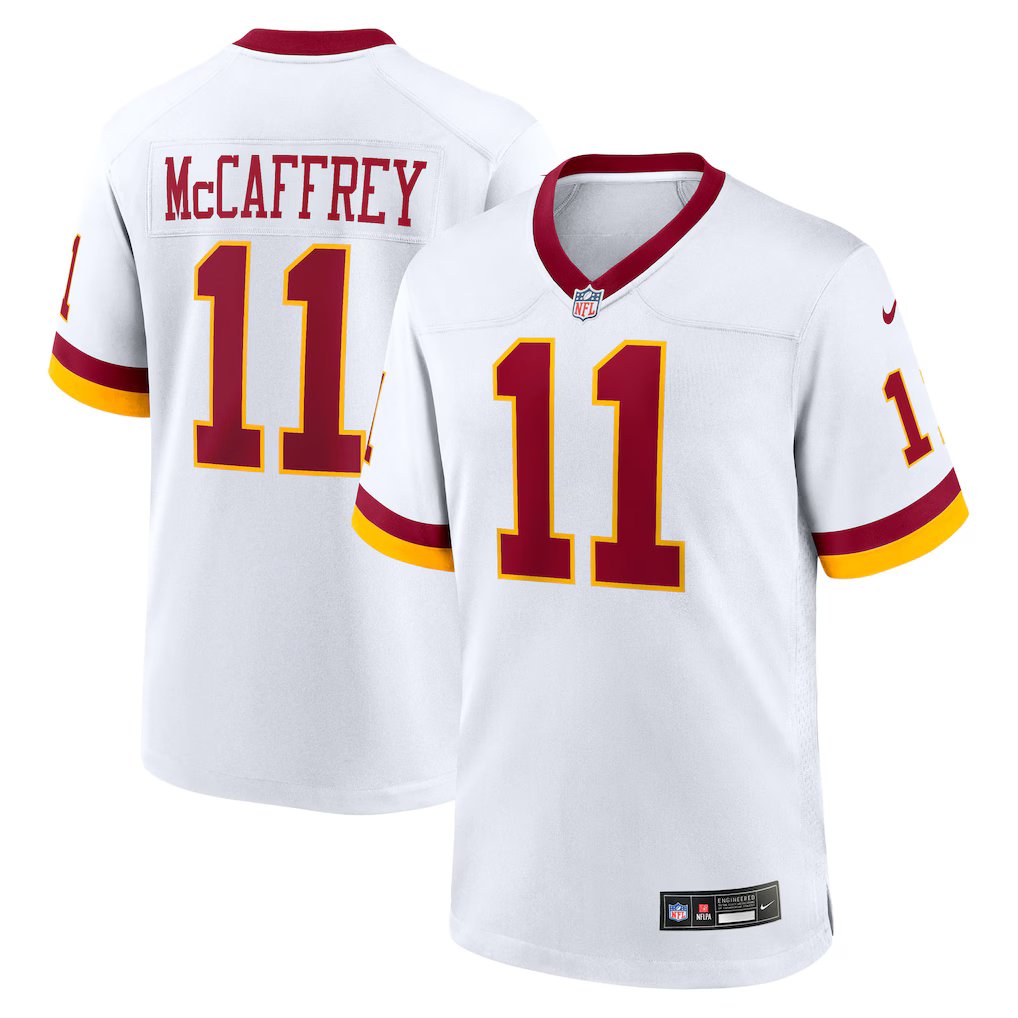 men's & kids Washington Commanders 11 Luke McCaffrey Jersey Alternate White F.U.S.E Football Game