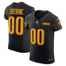 men's & kids Washington Commanders 00 Custom name number Jersey Black FUSE Limited Football Game