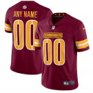 men's & kids Washington Commanders 00 Custom name number Jersey Burgundy Limited Football Game