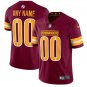 men's & kids Washington Commanders 00 Custom name number Jersey Burgundy Limited Football Game