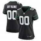 women's New York Jets 00 Custom name number Jersey Black F.U.S.E Limited Football Player Game