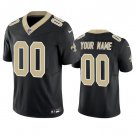 men's & kids New Orleans Saints 00 Custom name number Jersey Black F.U.S.E Limited Football Game