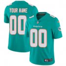 men's & kids Miami Dolphins 00 Custom name number Jersey Aqua F.U.S.E Limited Football Player Game