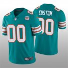 men's & kids Miami Dolphins 00 Custom name number Jersey Alternate Aqua 50th Perfect Season Patch