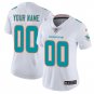 women's Miami Dolphins 00 Custom name number Jersey White F.U.S.E Limited Football Player Game