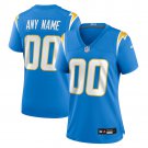 women's Los Angeles Chargers 00 Custom name number Jersey Blue F.U.S.E Limited Football Player Game