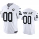 men's & kids Las Vegas Raiders 00 Custom name number Jersey White 65th LXV Patch FUSE Football Game