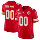 men's & kids Kansas City Chiefs 00 Custom name number Jersey Red F.U.S.E NKH Patch Football Game