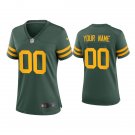 women's Green Bay Packers 00 Custom name number Jersey Alternate F.U.S.E Limited Football Game