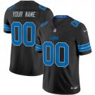 men's & kids Detroit Lions 00 Custom name number Jersey Black F.U.S.E Limited Football Player Game