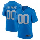 men's & kids Detroit Lions 00 Custom name number Jersey Alternate Blue F.U.S.E Limited Football Game