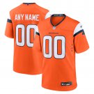men's & kids Denver Broncos 00 Custom name number Jersey Orange F.U.S.E Limited Football Game