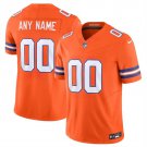 men's & kids Denver Broncos 00 Custom name number Jersey Orange 1977 Throwback Football Game