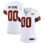 women's Cleveland Browns 00 Custom name number Jersey White 1946 Collection Limited Football Game