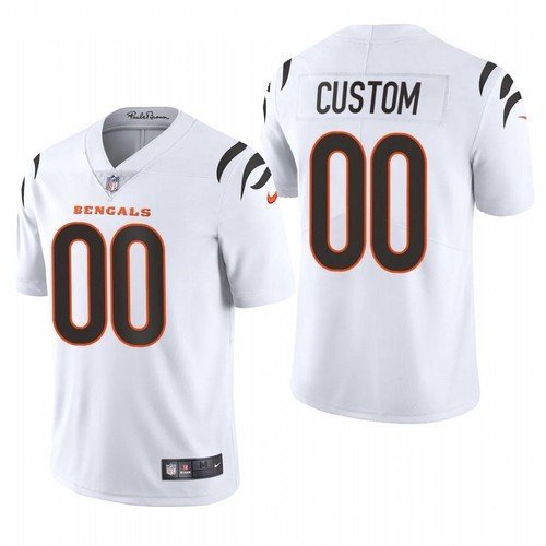 men's & kids Cincinnati Bengals 00 Custom name number Jersey White FUSE Limited Football Player Game