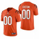 men's & kids Cincinnati Bengals 00 Custom name number Jersey Orange F.U.S.E Limited Football Game