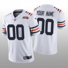 men's & kids Chicago Bears 00 Custom name number Jersey White Classic Limited Football Player Game