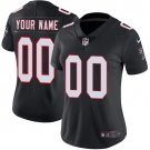 women's Atlanta Falcons 00 Custom name number Jersey Throwback Black F.U.S.E Limited Football Game