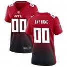 women's Atlanta Falcons 00 Custom name number Jersey Red F.U.S.E Limited Football Player Team Game