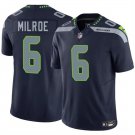 men's & kids Seattle Seahawks 6 Jalen Milroe Jersey Navy F.U.S.E Limited Football Player Team Game