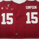 men's & youth Alabama Crimson Tide 15 Ty Simpson Jersey Red F.U.S.E College Limited Football Game