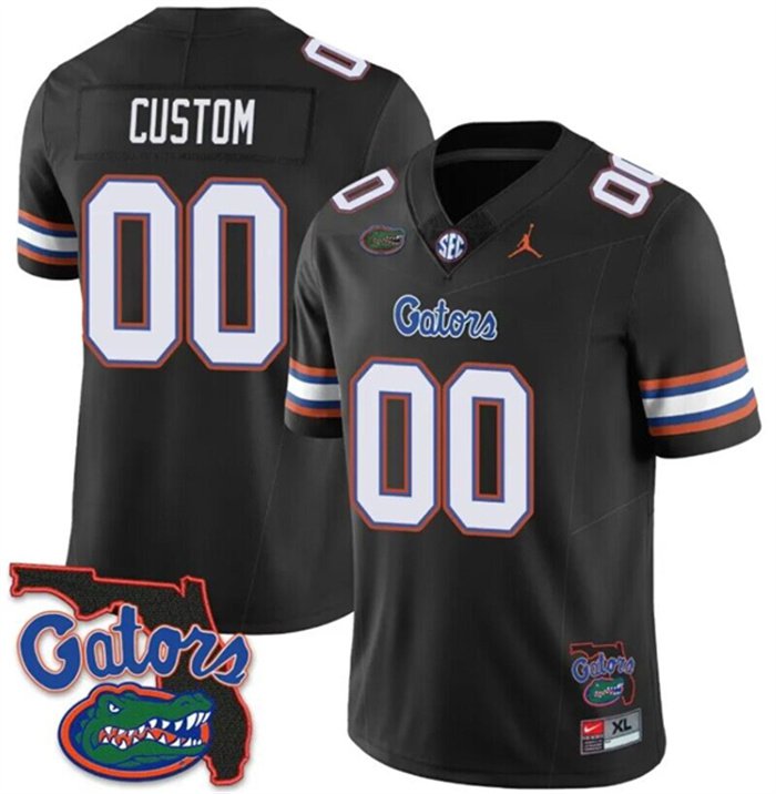 men's & youth Florida Gators 00 Custom name number Jersey Black FUSE College Limited Football Game
