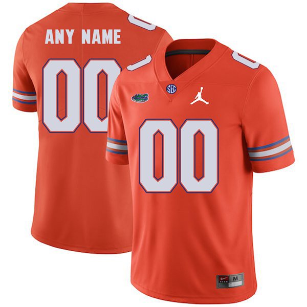 men's & youth Florida Gators 00 Custom name number Jersey Orange College Limited Football Game