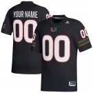 men's & youth Miami Hurricanes 00 Custom name number Jersey Black College Limited Football Game